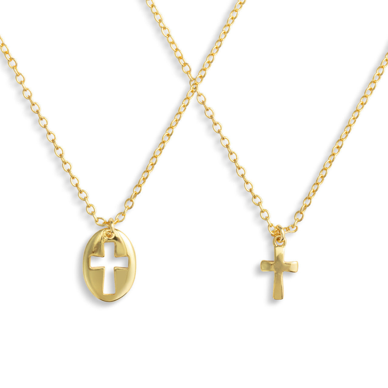 Cross Necklace Set | One to Keep, One to Share | Giving Collection