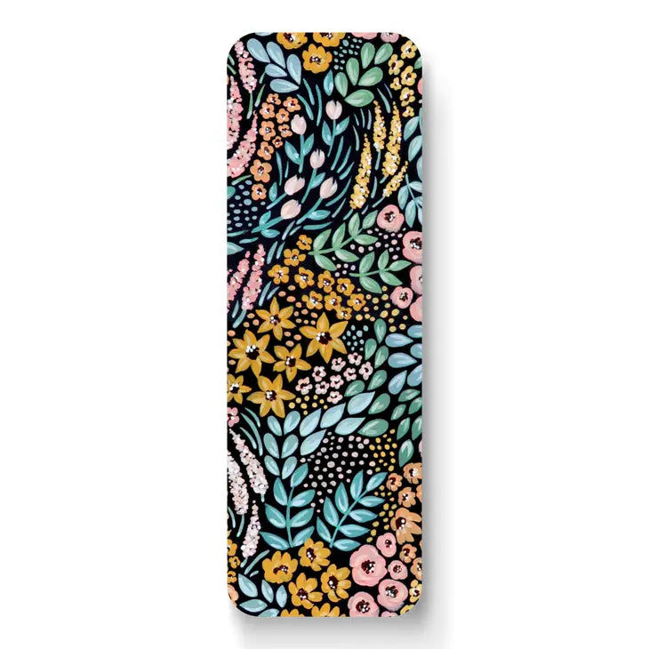 Black Floral | Bookmark
