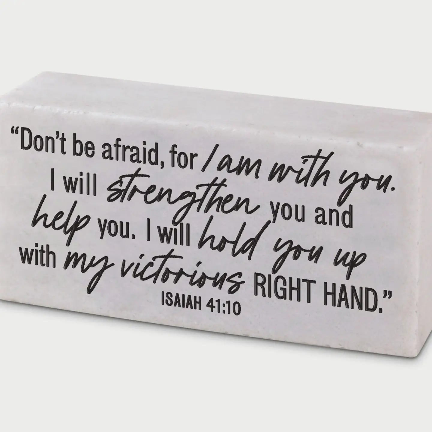 I Am With You | Scripture Stone Block