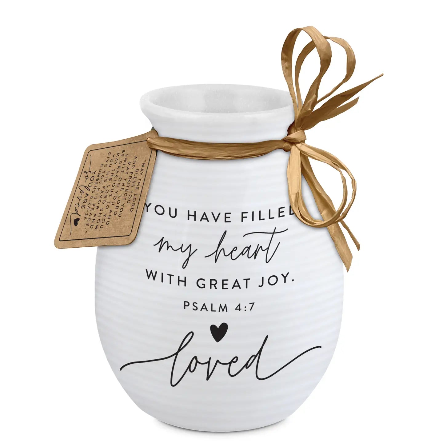You Have Filled My Heart with Great Joy | Ceramic Vase