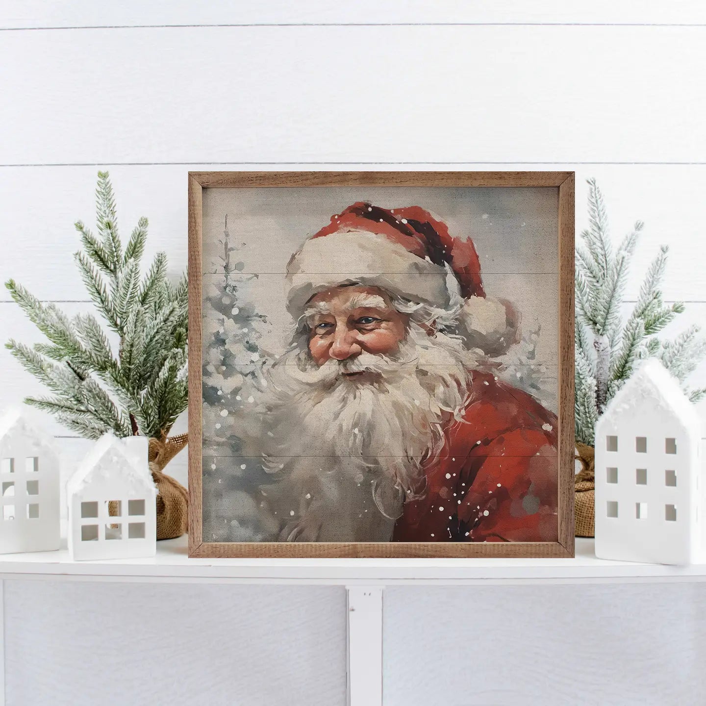 Snowy Santa | Wall Art