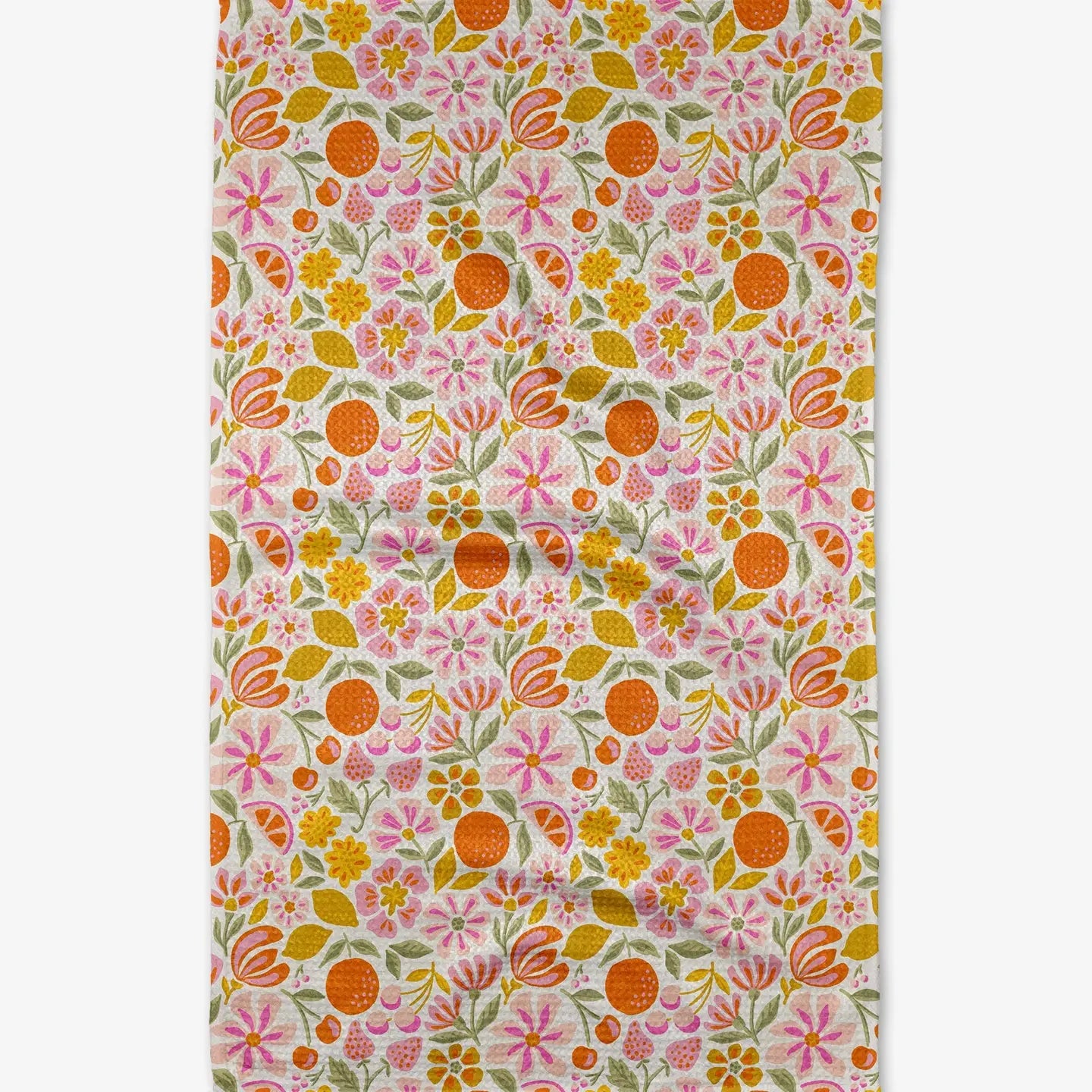 Geometry Kitchen Tea Towel | Summer Citrus