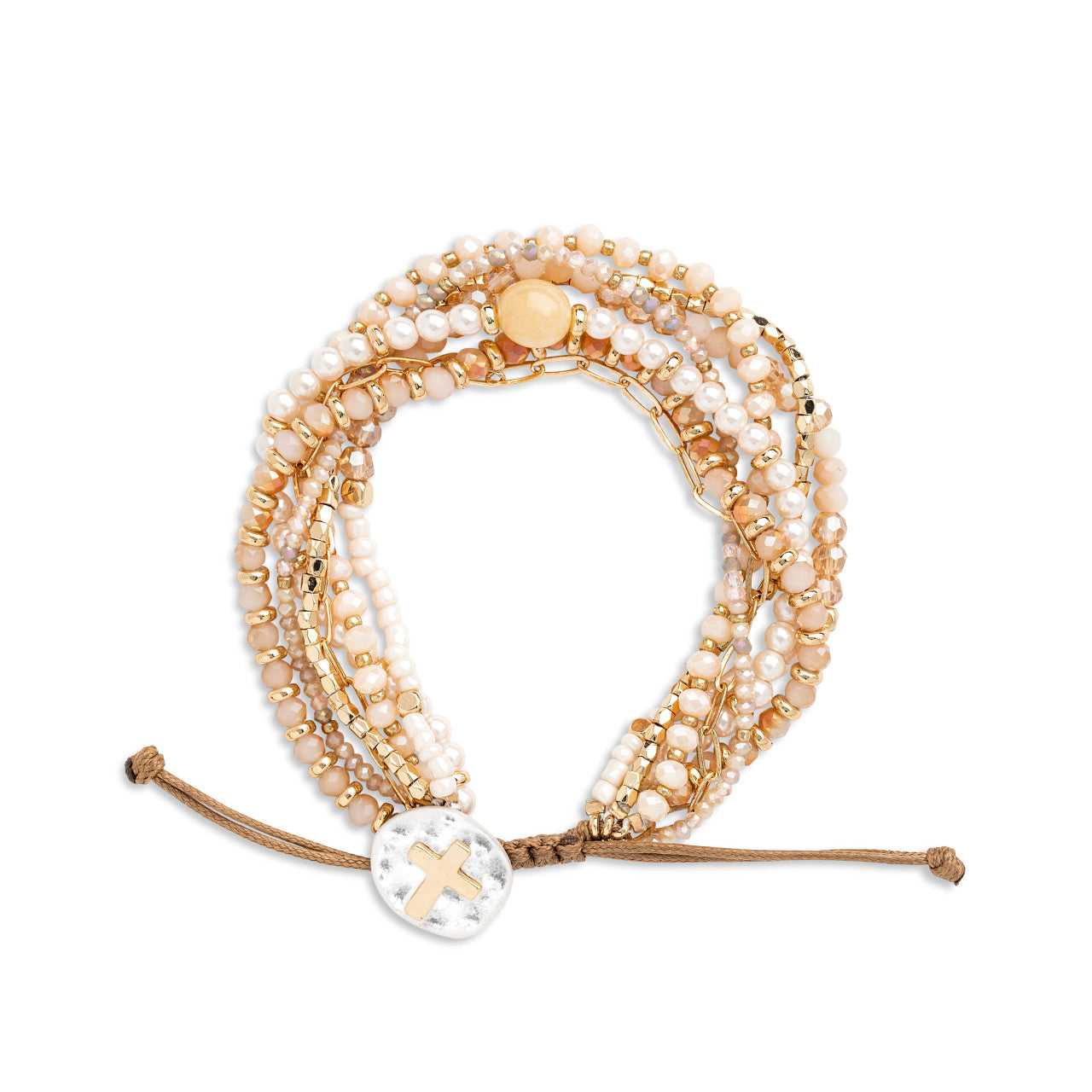 Your Journey Prayer Bracelet | Champagne
