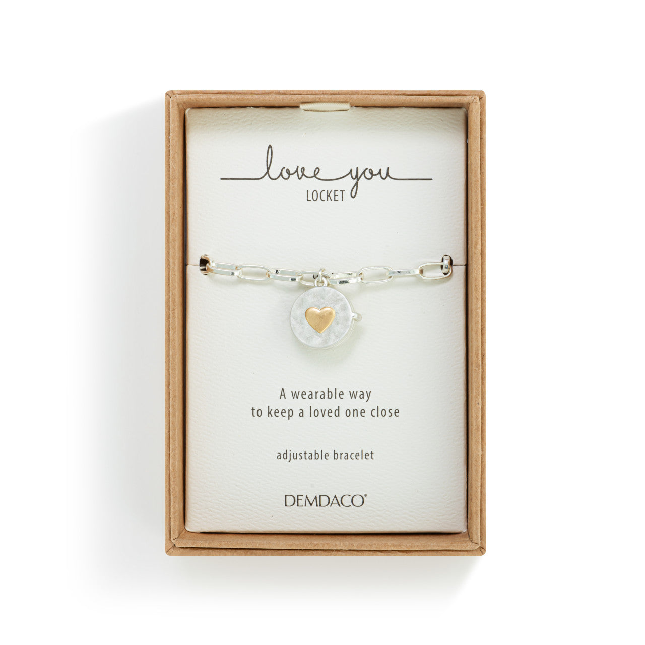 Love You Heart Locket | Bracelet