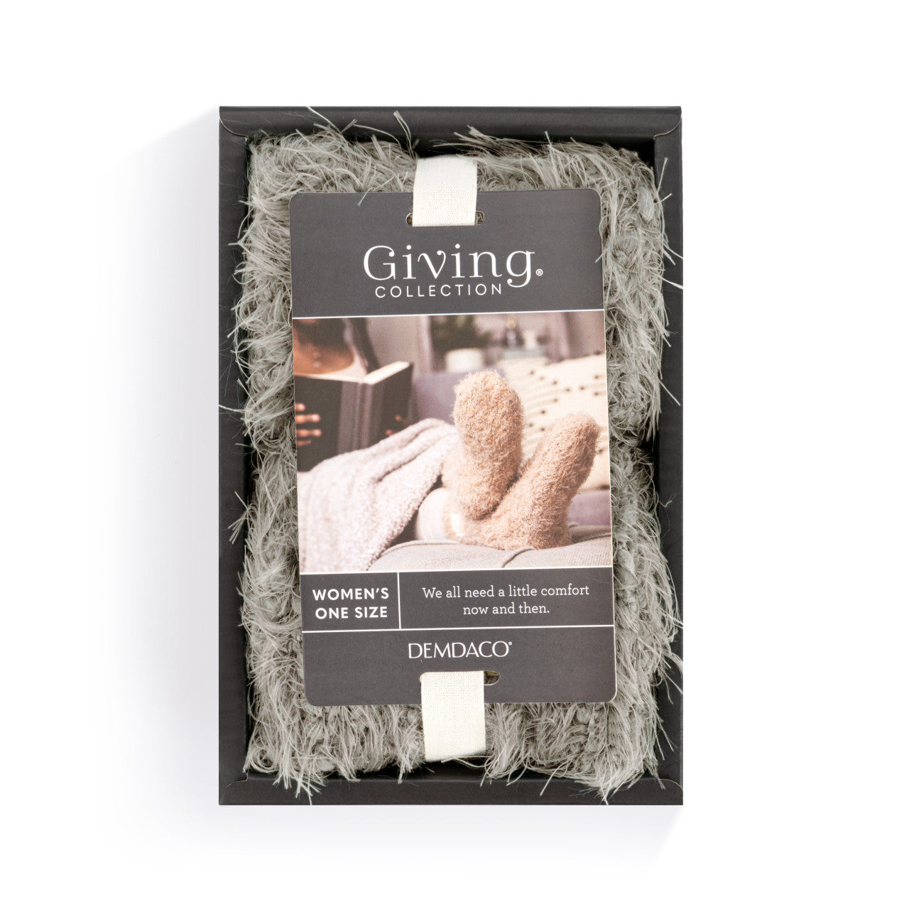 Cozy Socks | Grey or Cream | Giving Collection