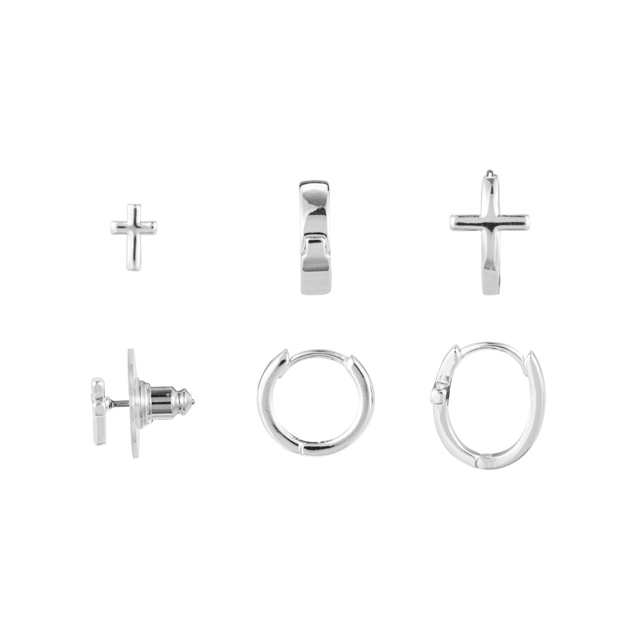 Cross Earrings | Gold or Silver | Wrapped in Prayer