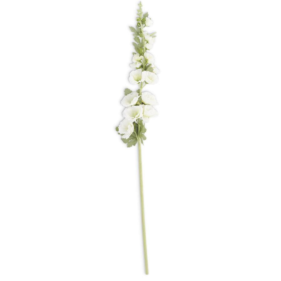 White Hollyhock Stem | 43"
