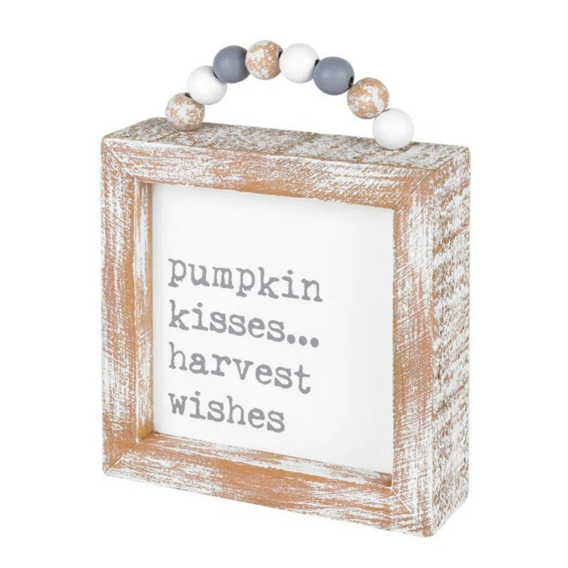 Pumpkin Kisses... Harvest Wishes | Beaded Sitter