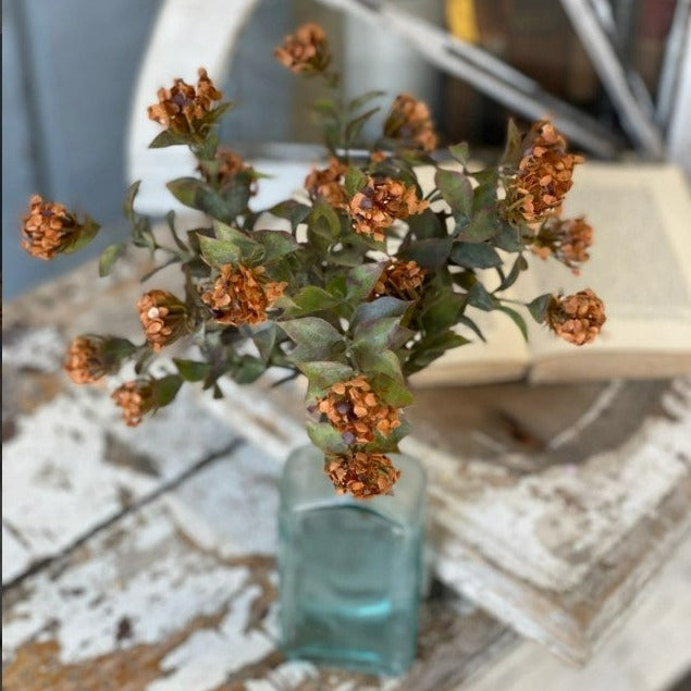 Autumn Buds Bush | Pumpkin | 11"