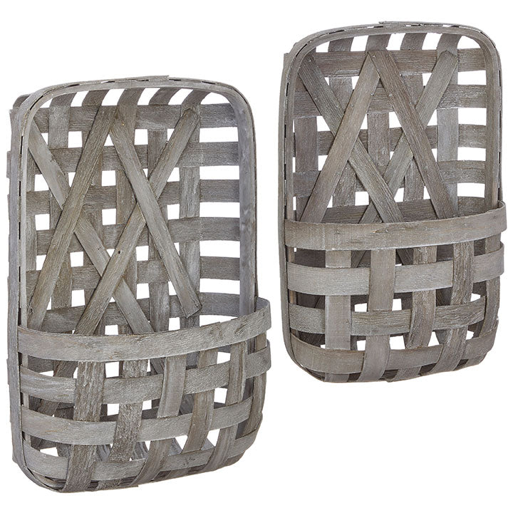 Tobacco Basket Pockets | Whitewashed Grey