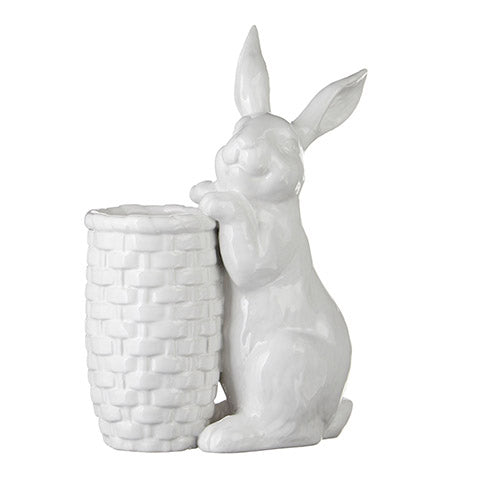 Bunny with Basket Vase