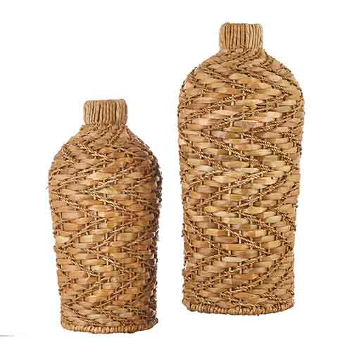 Woven Wicker Vase