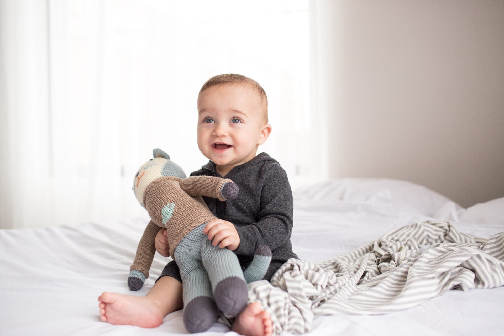 Everest Striped | Swaddle Blanket