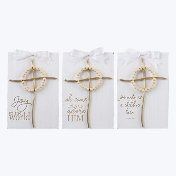 Christmas Cross Tabletop Sign