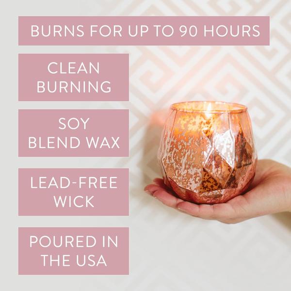 Sweet Grace Candle | Pink Mercury Vessel