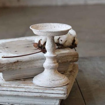 Candle Holder | Cream | 9"