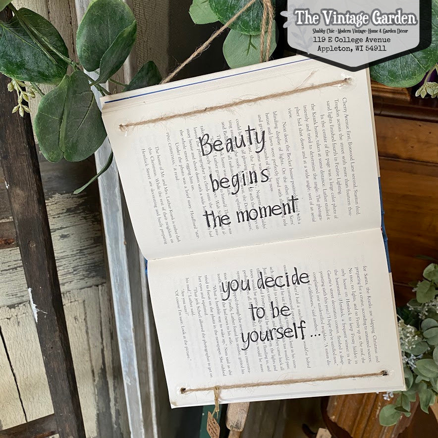 Be Yourself | Handstamped Book
