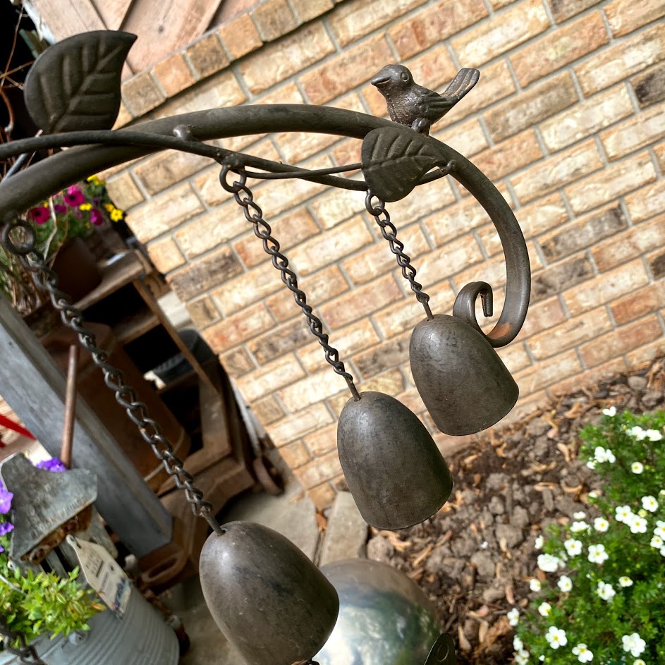 Butterfly Bell Yard Stake | Iron