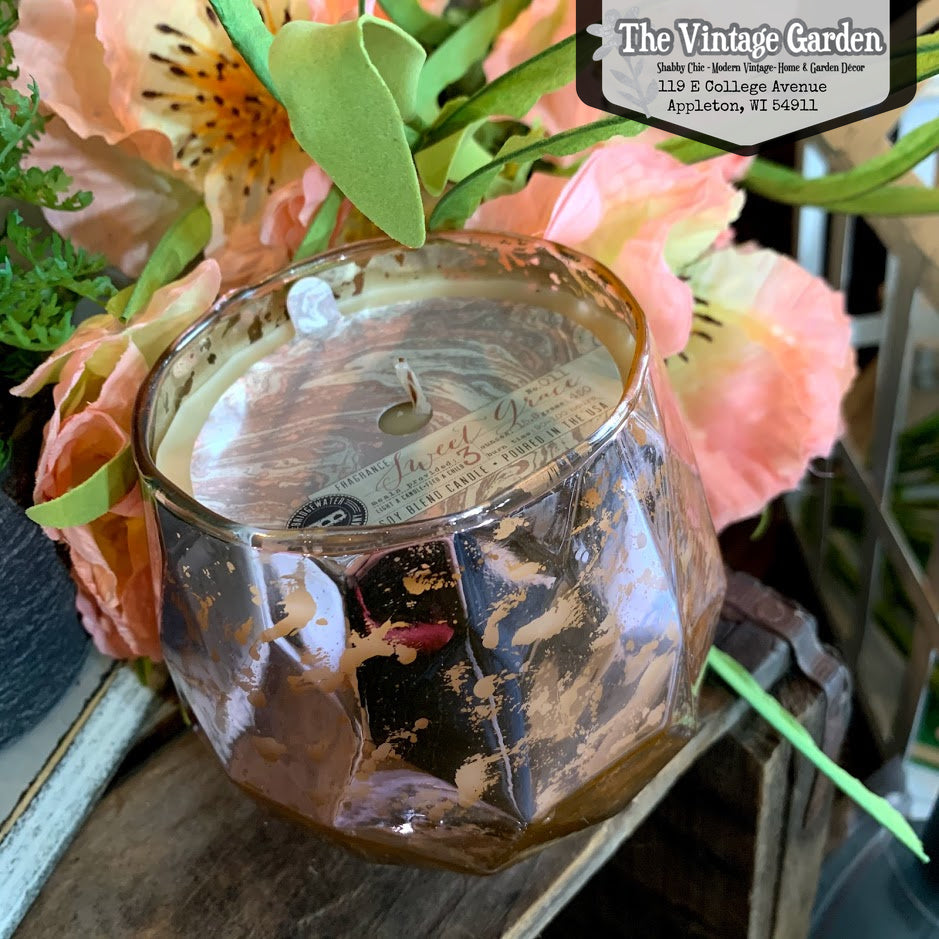Sweet Grace Candle | Pink Mercury Vessel