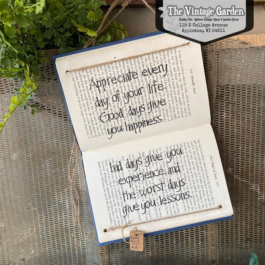Appreciate Every Day | Handstamped Book