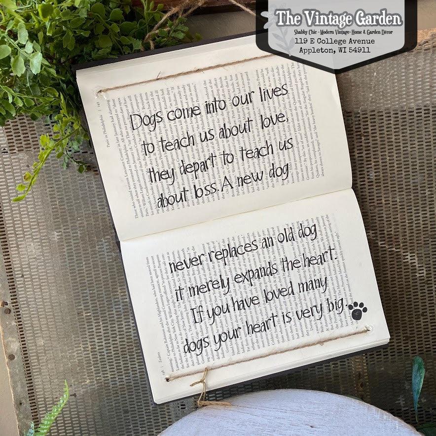 Dogs Come Into Our Lives | Handstamped Book