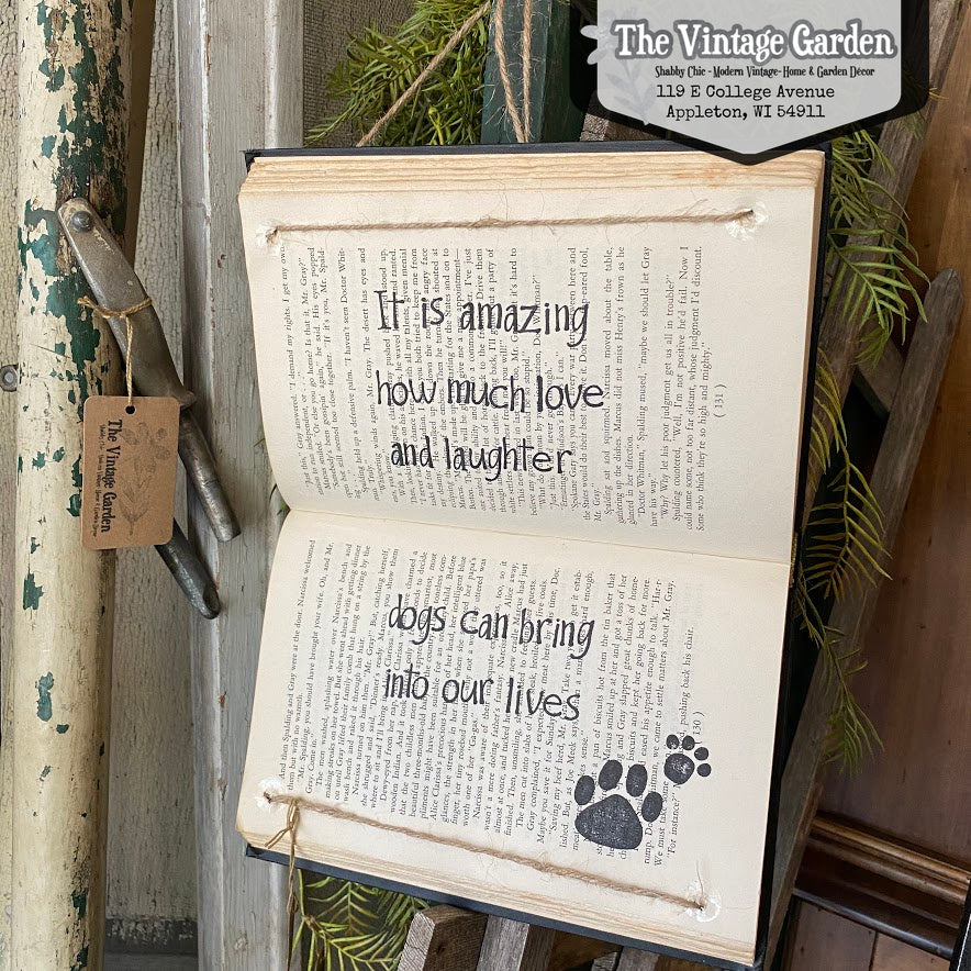Dogs Love & Laughter | Handstamped Book
