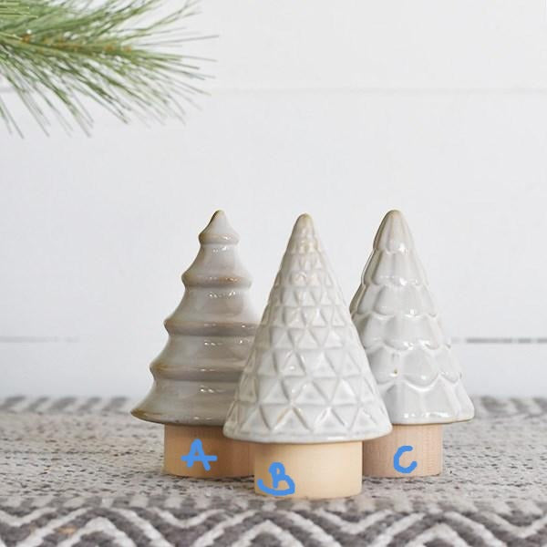 Mini Boho Winter Tree | Ceramic & Wood