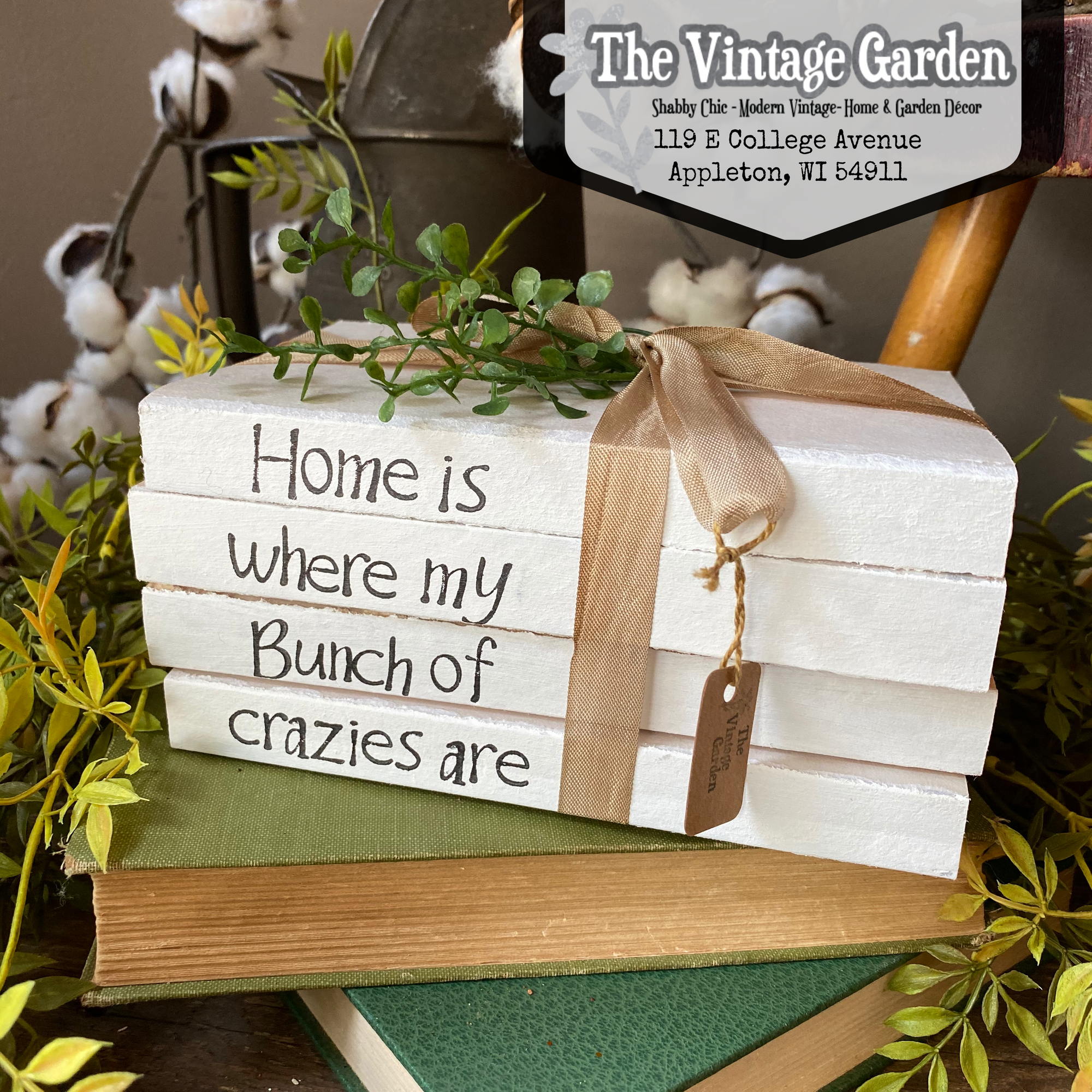 Bunch of Crazies | Handstamped Book Stack