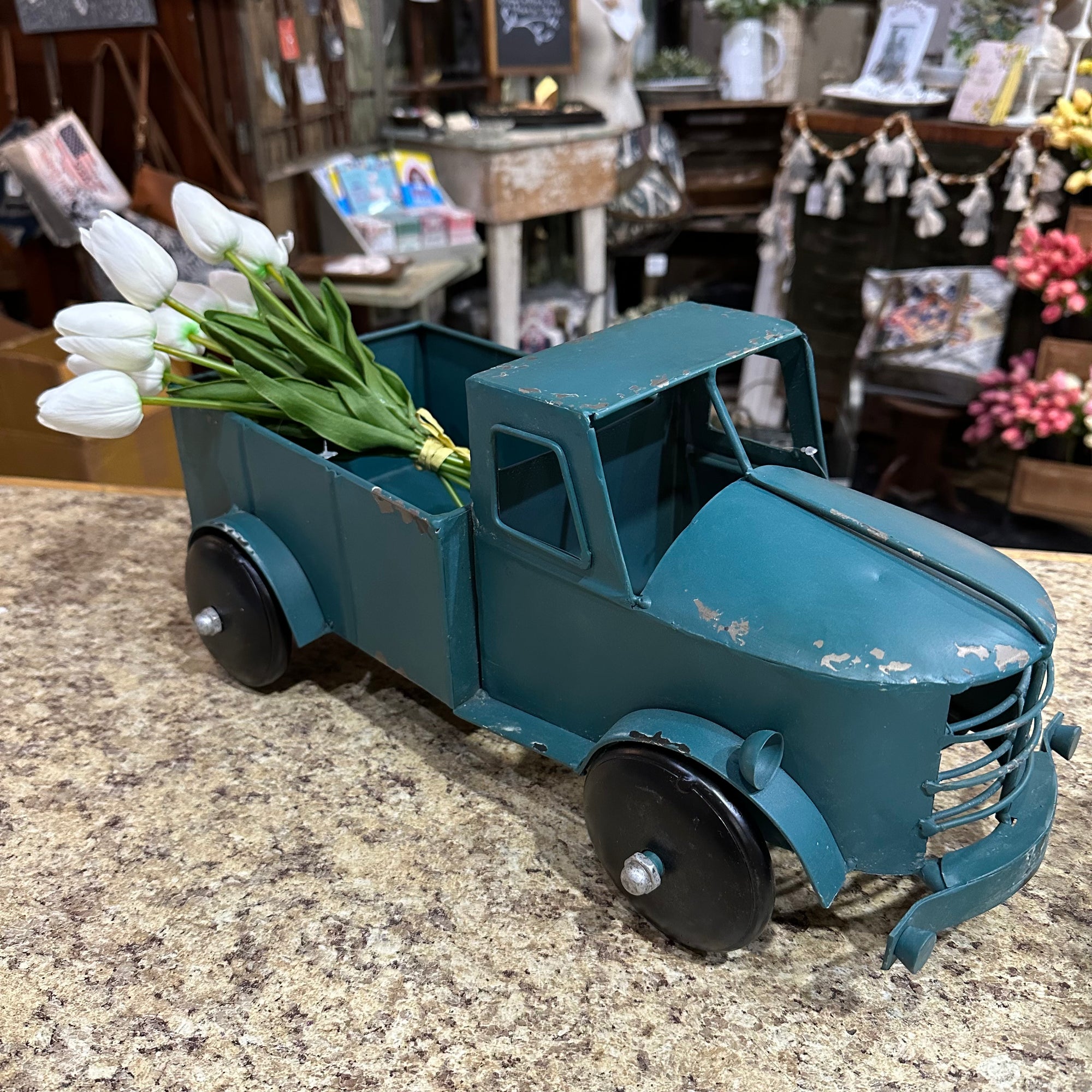 Farmhouse Pickup Truck | Teal