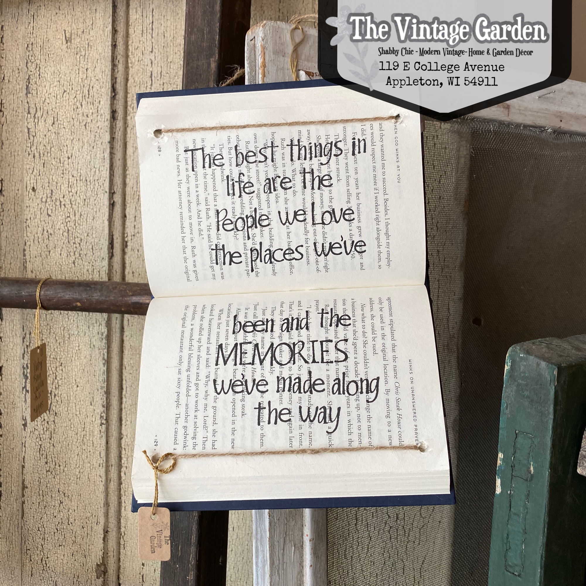 Best Things in Life | Handstamped Book