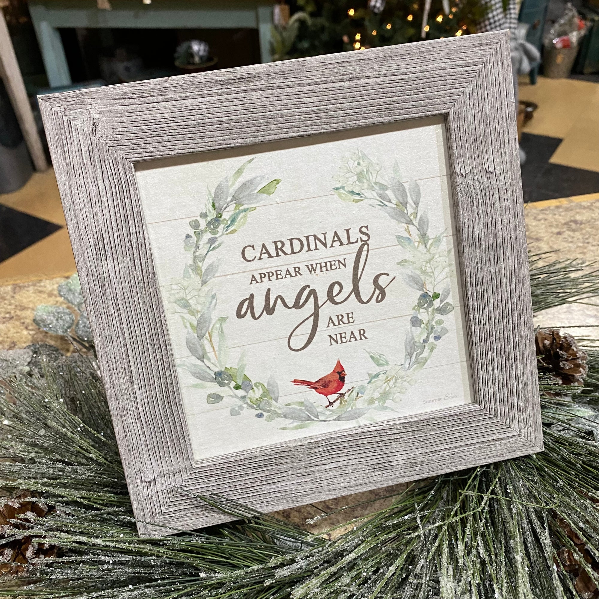 Cardinals Appear When Angels Are Near | Framed Art