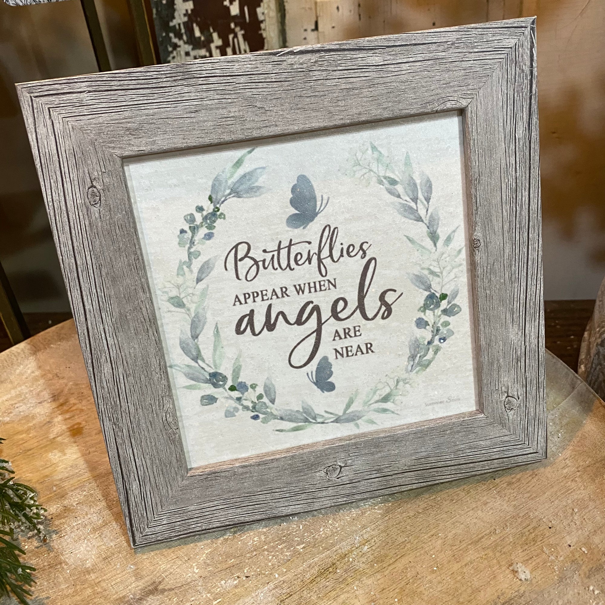 Butterflies Appear When Angels Are Near | Framed Art