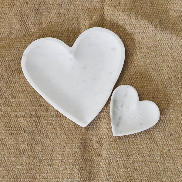 Heart Trinket Dish | Marble