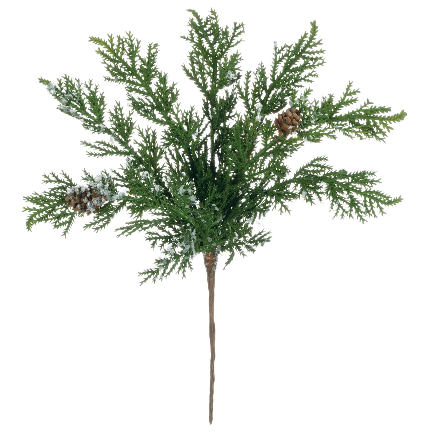 Snowy Cypress Spray | 10"