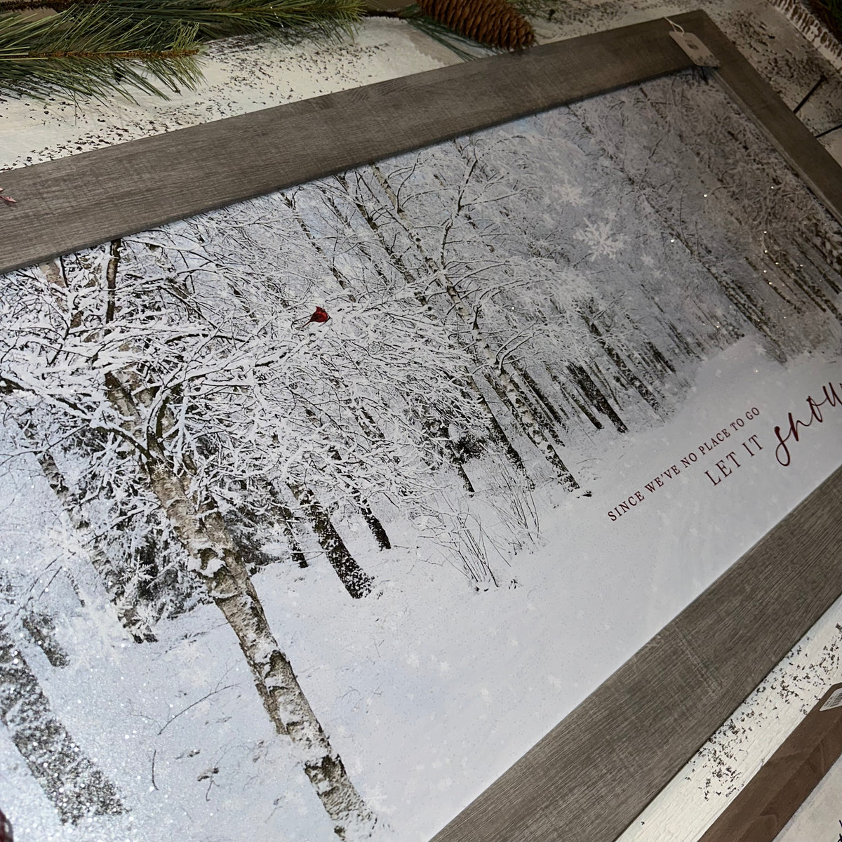 Let it Snow | Framed Wall Art