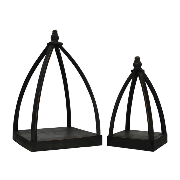 Wood Cloche | Black