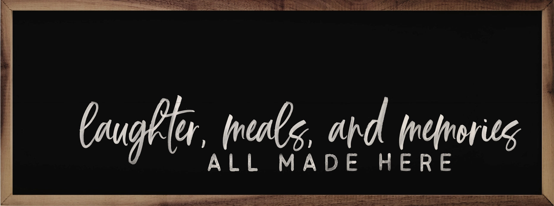 Laughter, Meals & Memories | Wall Art