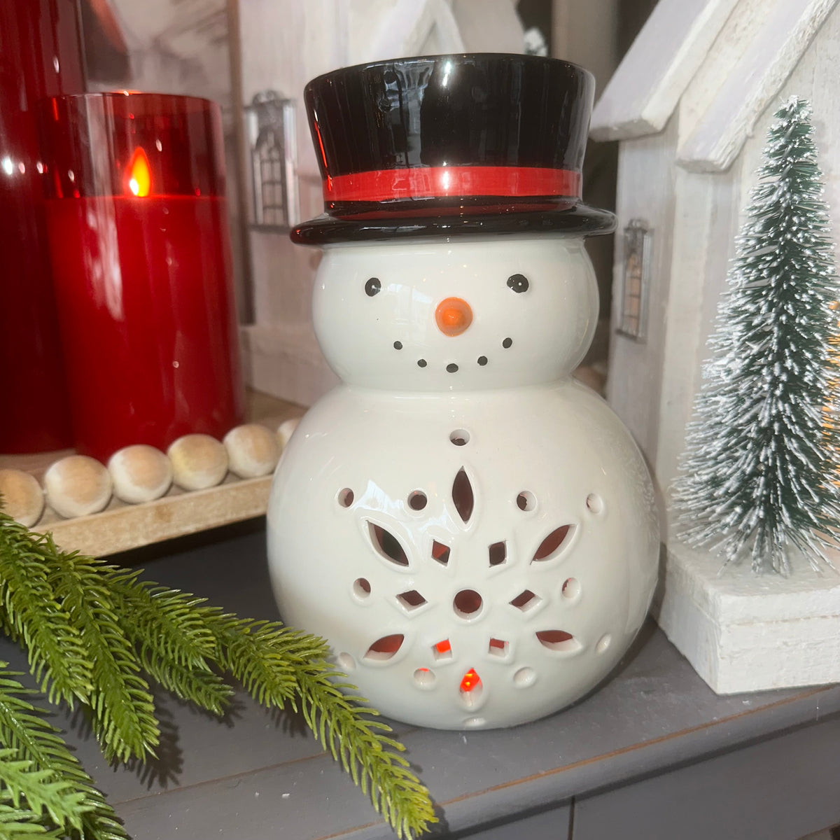 Snowman Luminary