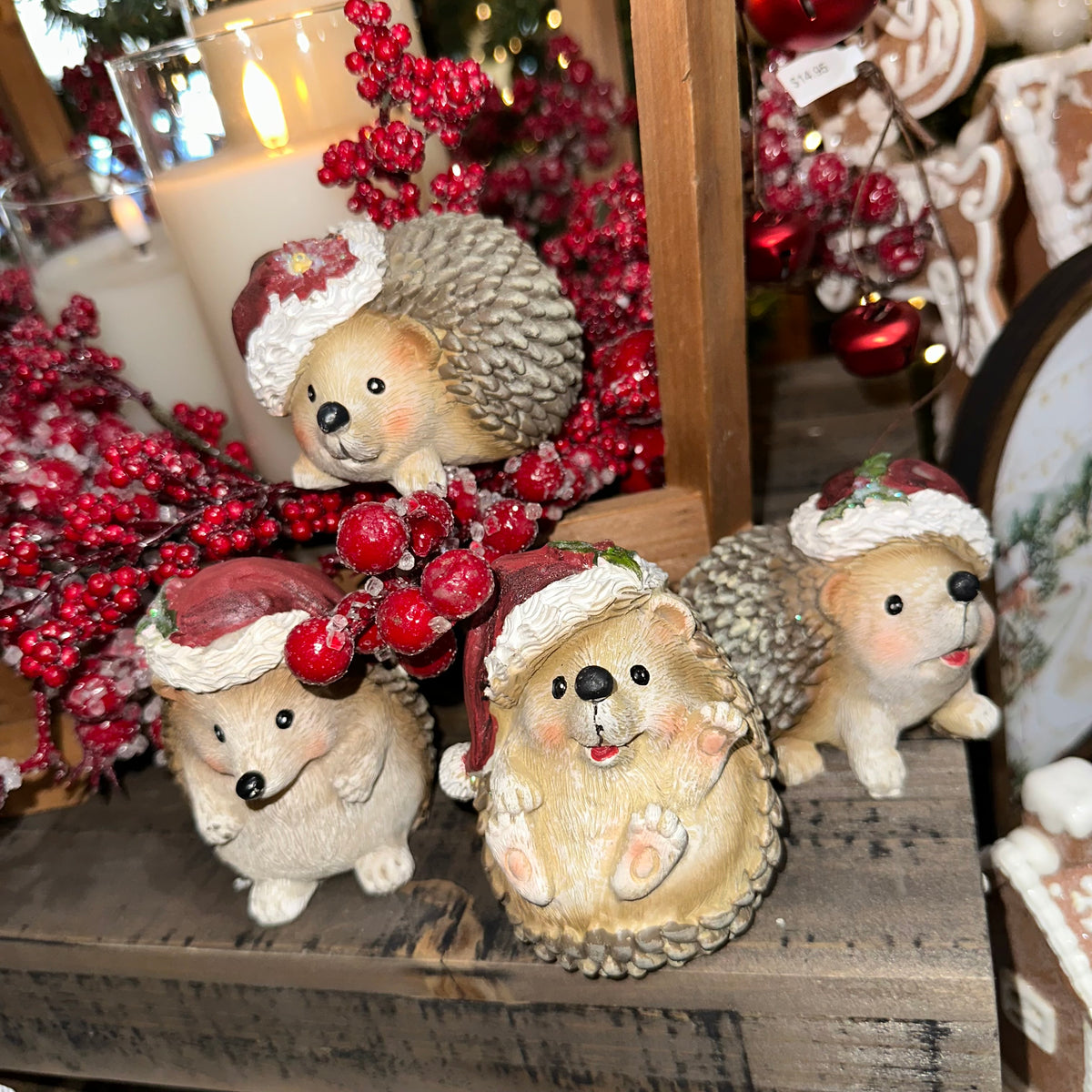 Santa Hat Hedgehog | 3&quot;