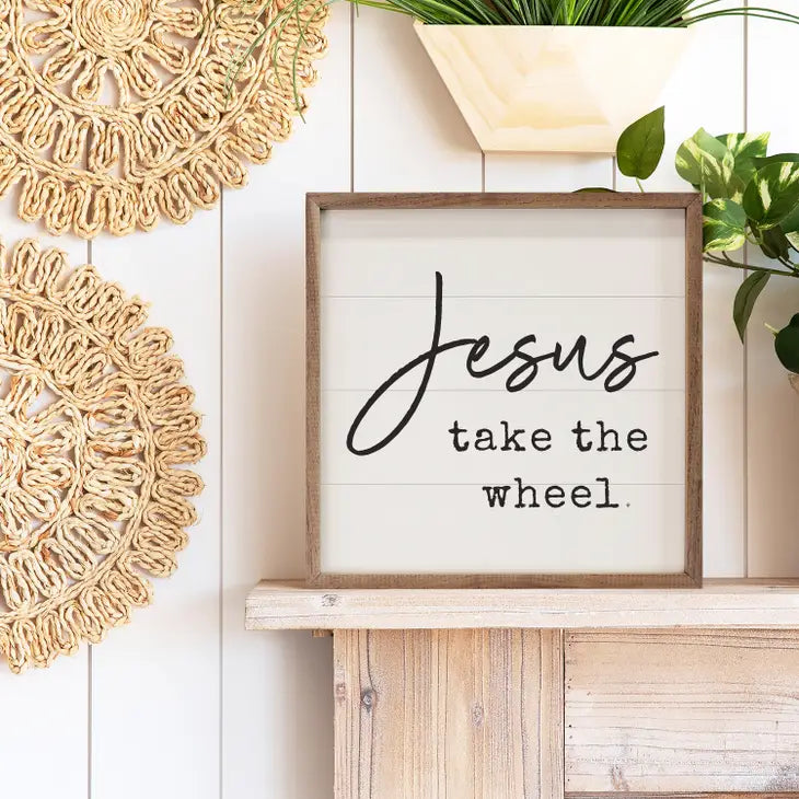 Jesus Take the Wheel | Wall Art