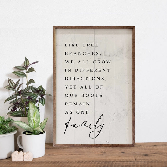 Family Branches | White | Wall Art