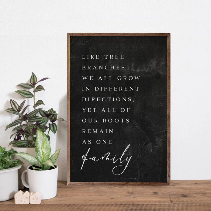 Family Branches | Black | Wall Art