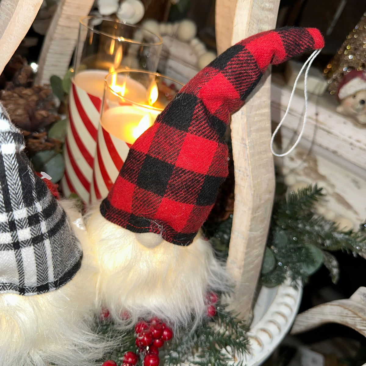 Buffalo Check Gnome | Lighted