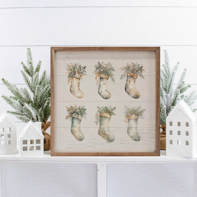 Winter Stockings | Wall Art