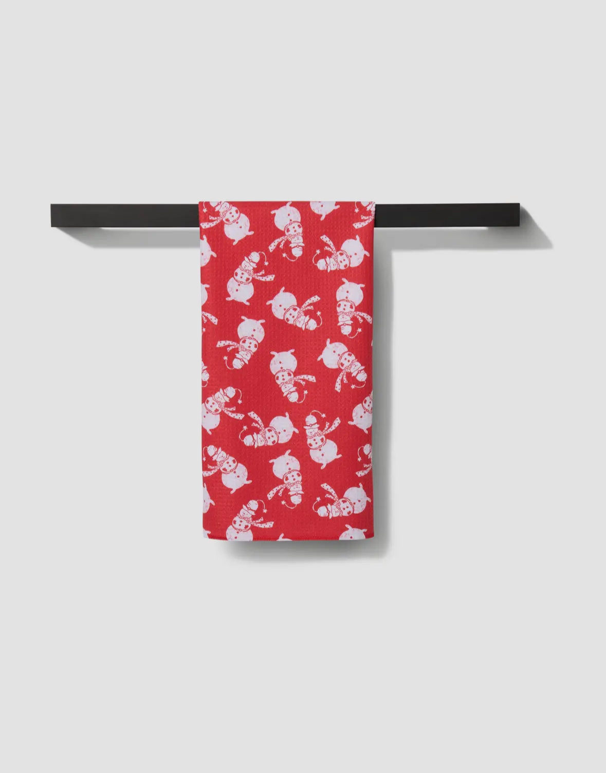 Geometry Kitchen Tea Towel | Smiley Frosty the Snowman