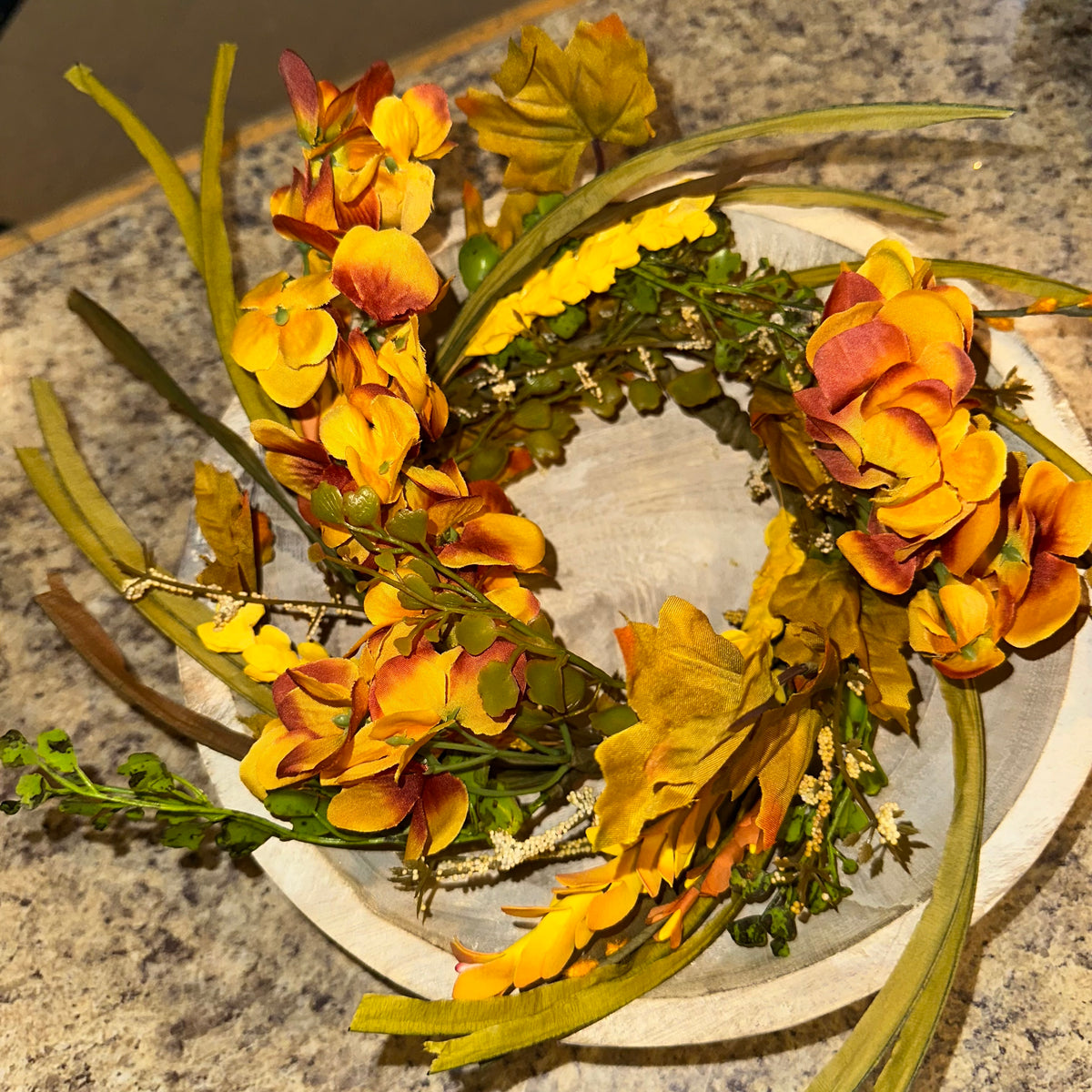 Autumn Hydrangea Candle Ring | 12-18&quot;