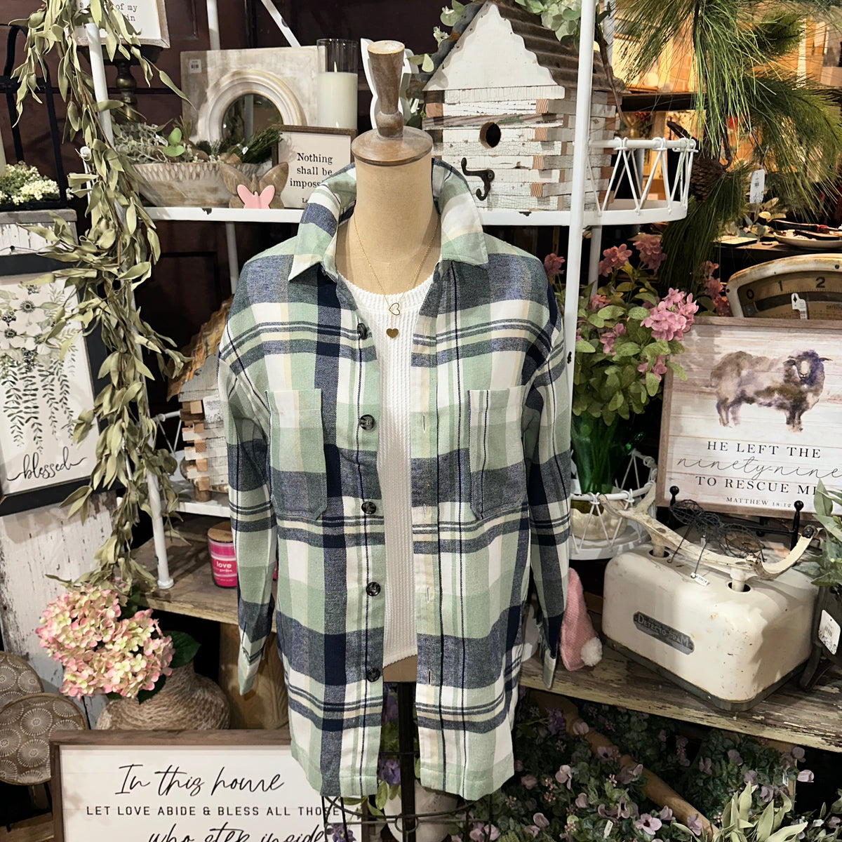 Spring Flannel | Green