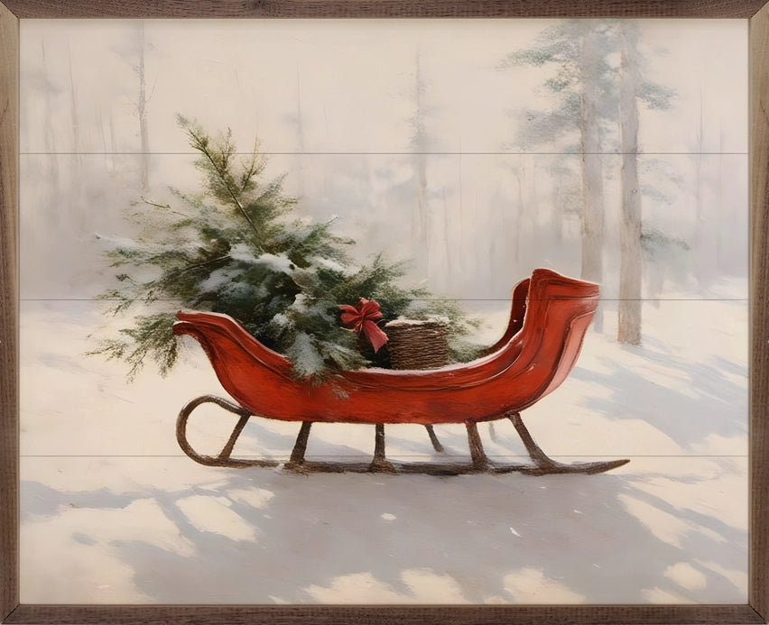 Winter Sleigh | Wall Art