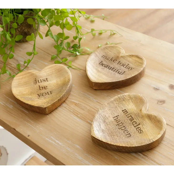 Heart Trinket Tray | Wood