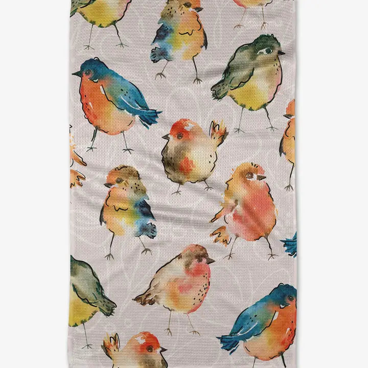 Geometry Kitchen Tea Towel | Tweet Birds